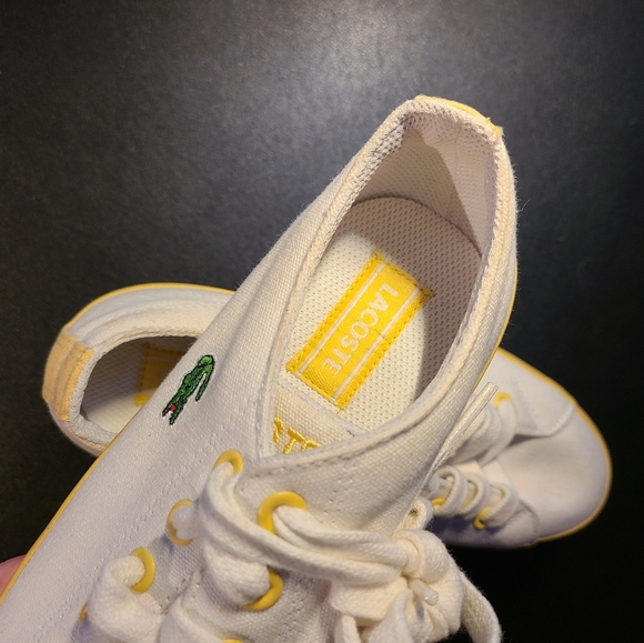 Lacoste brand new, never been worn canvas sneakers - Picture 3 of 5